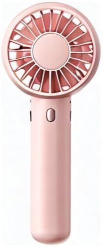 Portable Mini Handheld Fan with Base & Lanyard – USB Rechargeable, Quiet Operation – Compact Desktop & Travel Fan for Summer Cooling